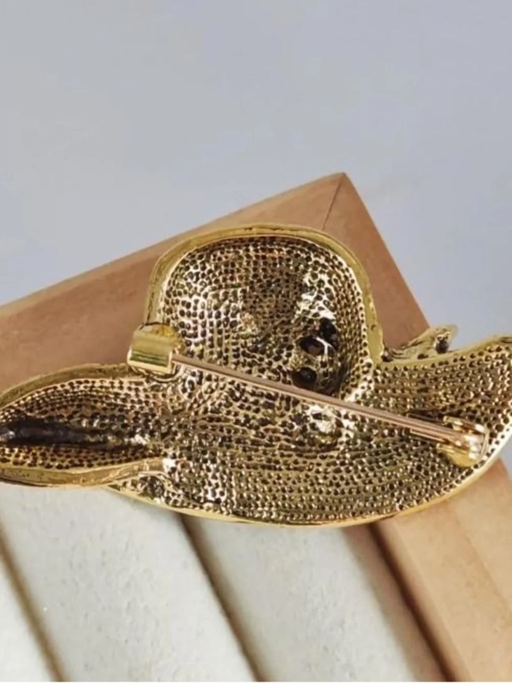 Anthropologie Multicolor Crystal Hat Brooch